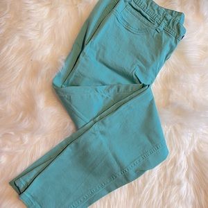 American Rag teal curvy skinny jeans